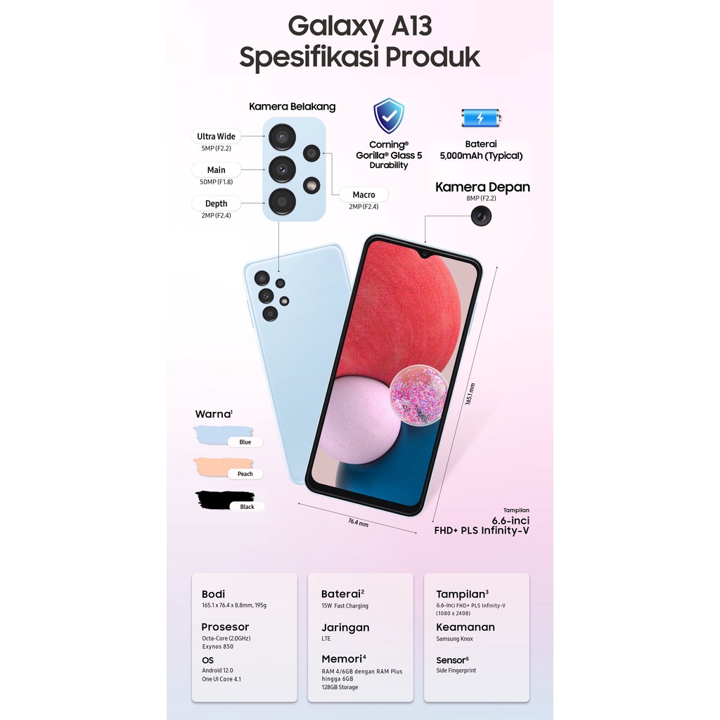 TERMURAH! Samsung Galaxy A13 6/128GB Murah Bergaransi