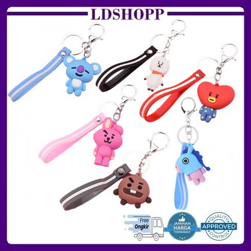 LDS GANTUNGAN KUNCI CUTE BONEKA KEYCHAIN CARTOON HIASAN GANTUNGAN KUNCI MURAH BATAM IMPORT