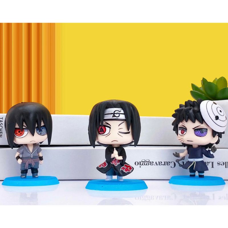 0(BISA COD)Action mini figur chibi anime naruto kakashi gara shikamaru sakura obito itachi