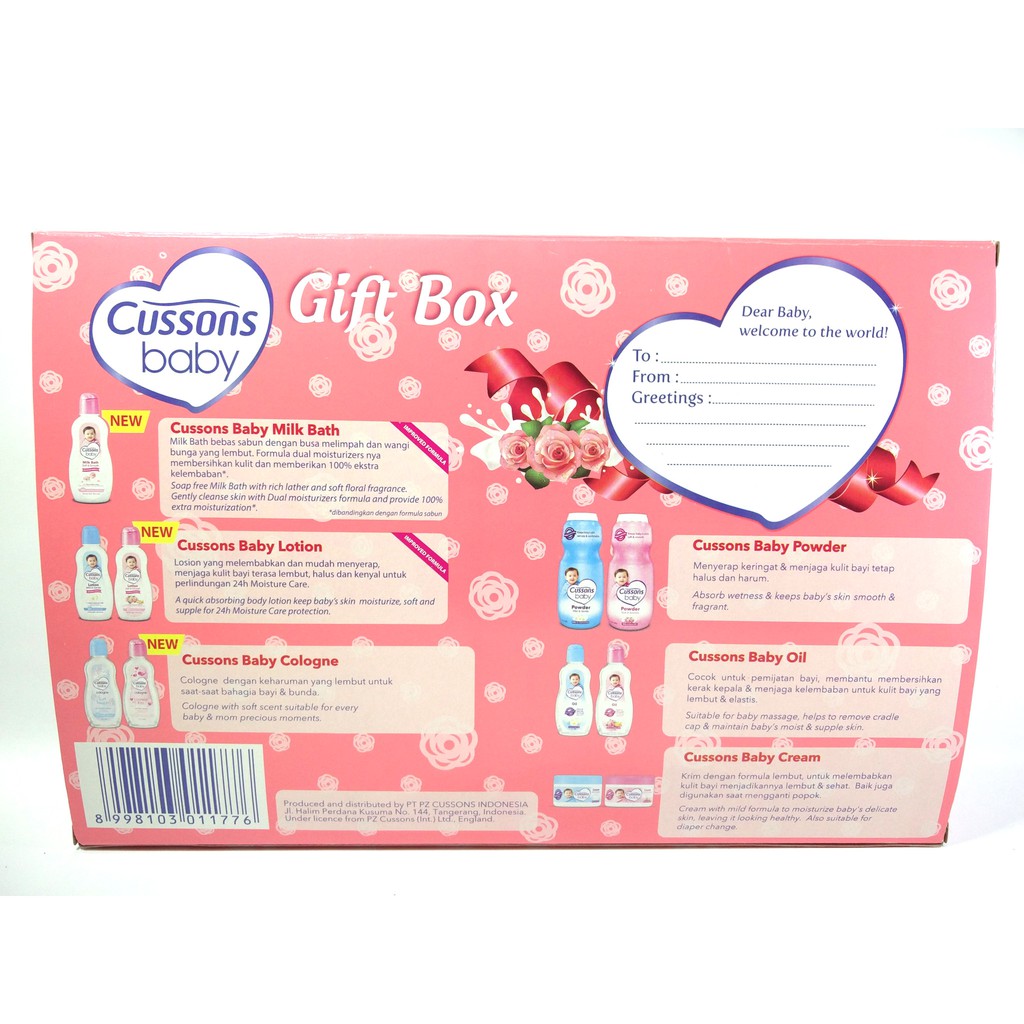 CUSSONS Baby Set Perlengkapan Mandi Bayi / CUSSON Gift Box / Kado Bayi Cussons Baby Set Hampers