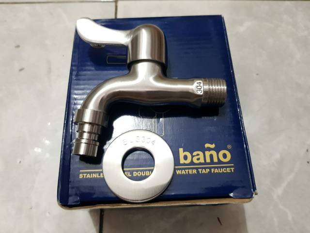 KRAN TAMAN BANO STAINLESS SUS304 PROMO