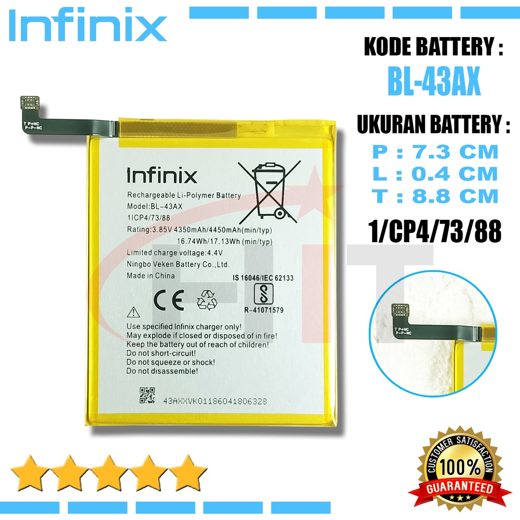 Baterai Battery Infinix Zero 5 Zero 5Pro X603 BL43AX BL-43AX