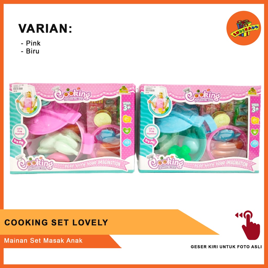 COOKING SET LOVELY - Mainan Set Masak Anak