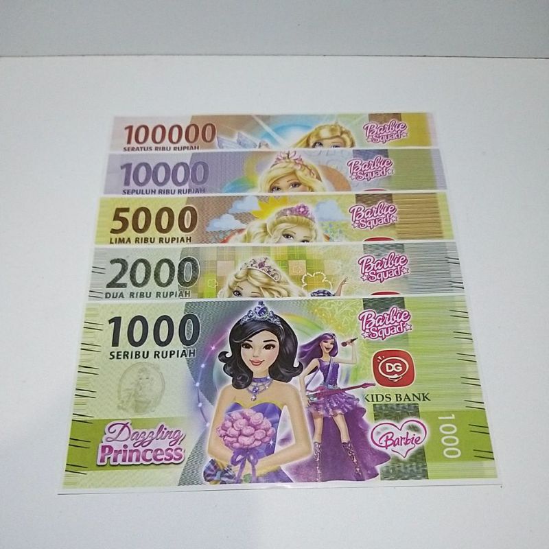 Mainan Uang Kertas Karakter