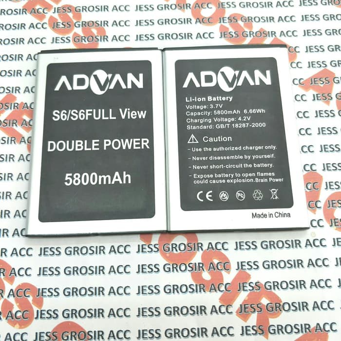 Baterai Battery Original Double Power ADVAN Vandroid S6 Full View i55D