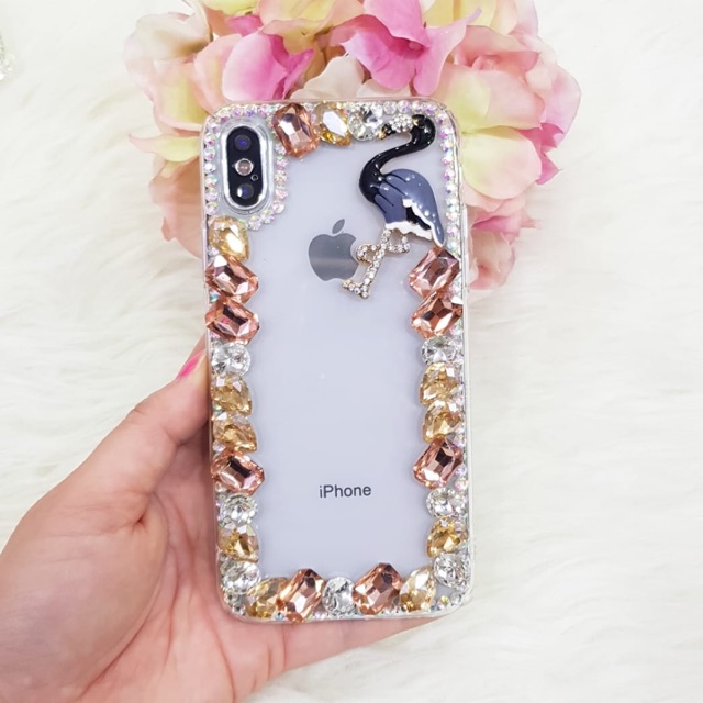 [ BISA COD ] Case Flamingo Bling Case Iphone Xs Max Samsung S10plus A71 A51