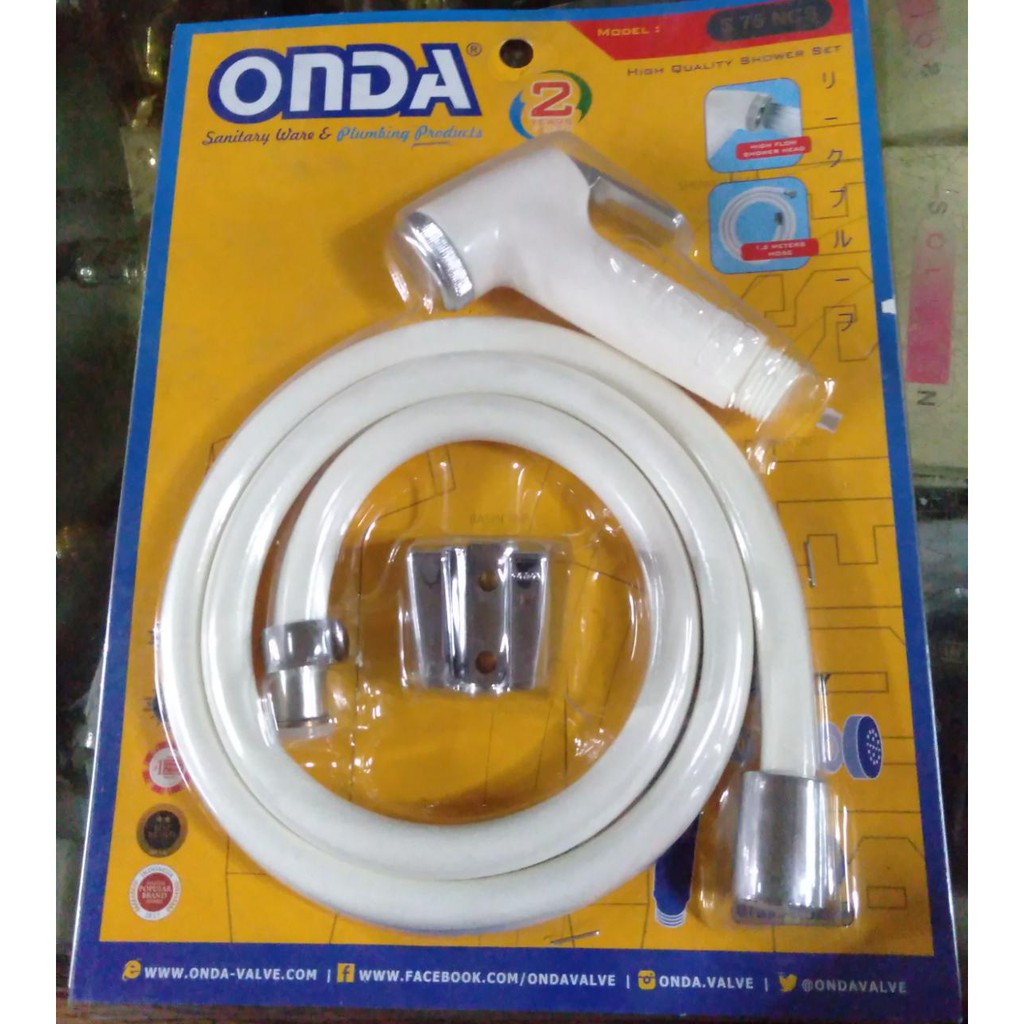 Shower Onda Putih / Onda Shower / Shower PVC Onda