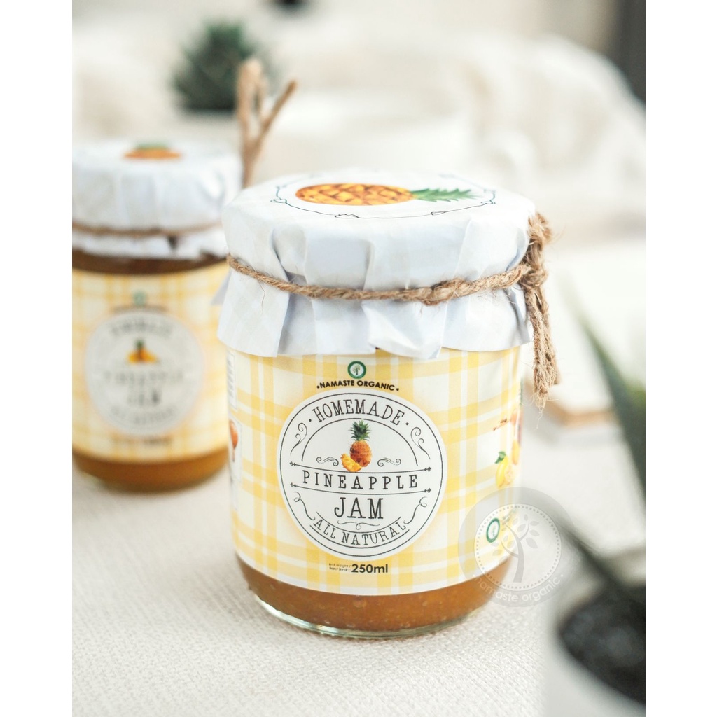 

HOMEMADE PINEAPPLE JAM - MADE WITH REAL PINEAPPLE AND RAW HONEY 250ML