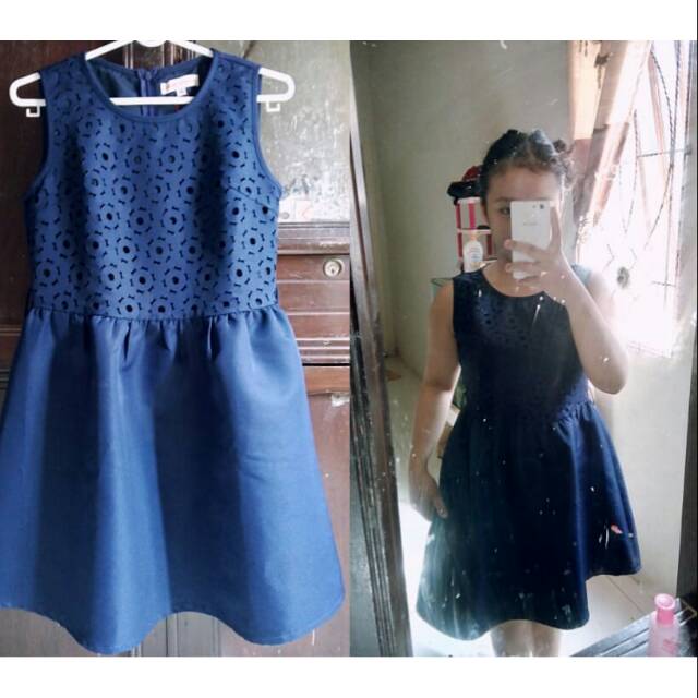 DRESS BRUKAT NAVY