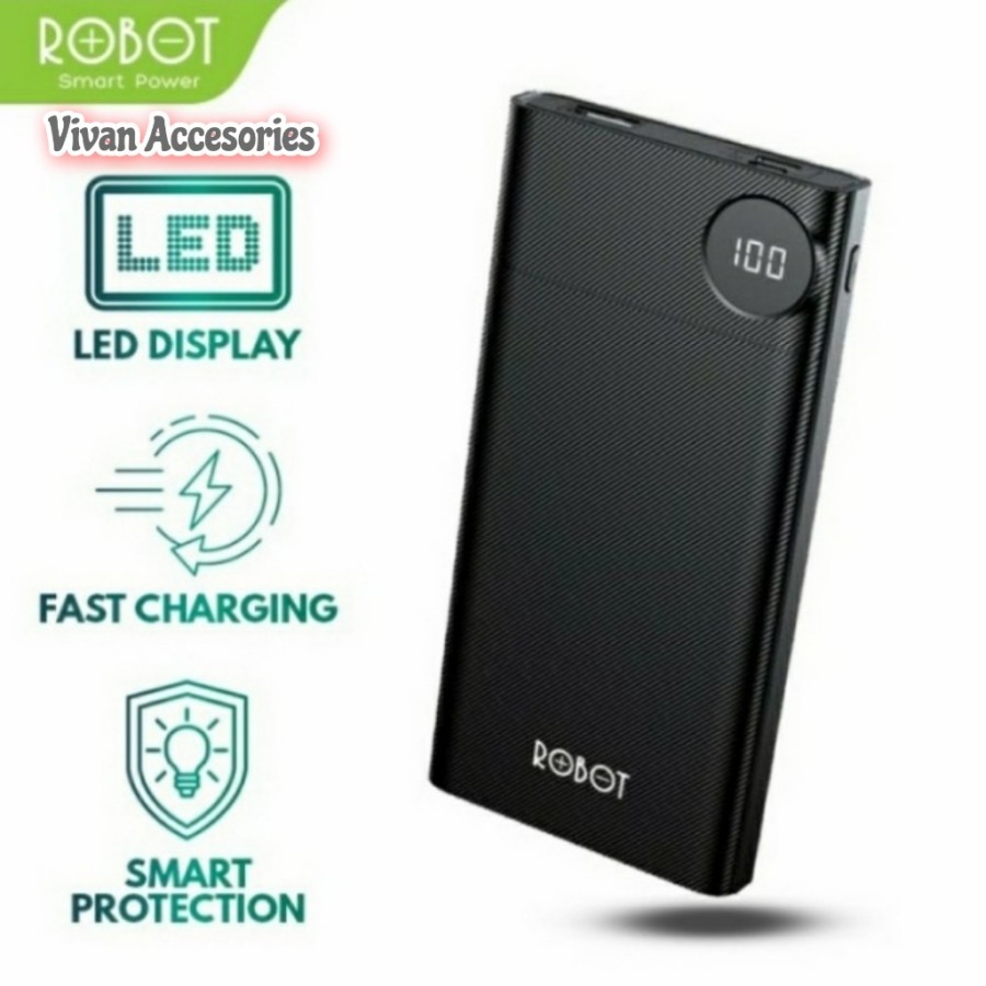 Powerbank Robot RT-190 RT190 10000mAh Dual Input 9 Smart Protaction Original