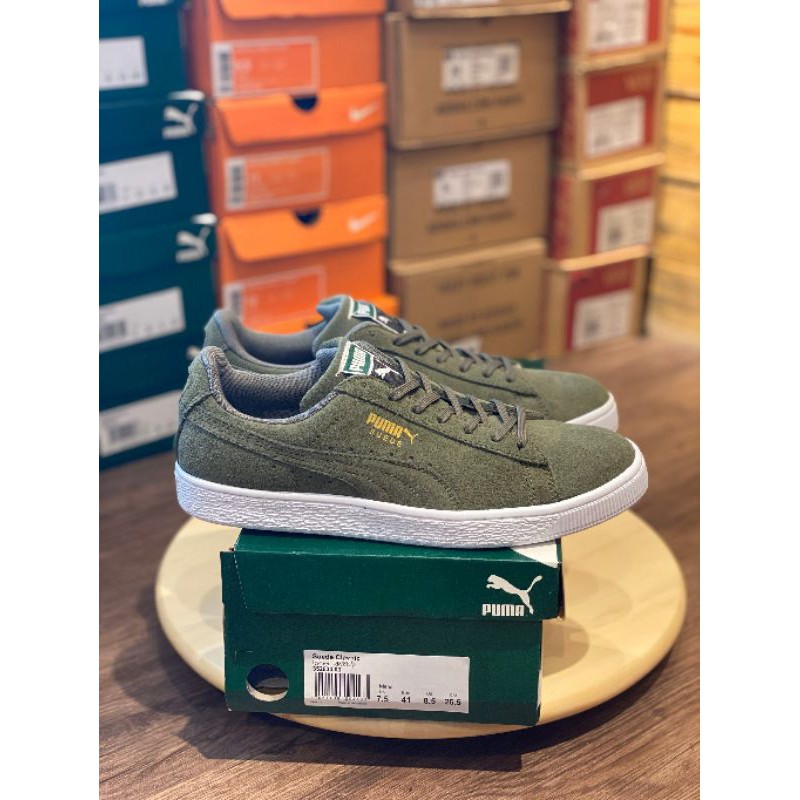 PUMA SUEDE ARMY GREEN Original Made In Indonesia •BNIB •