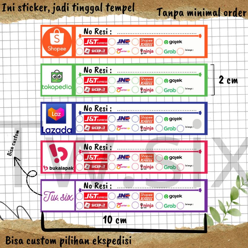 

sticker label resi pengiriman