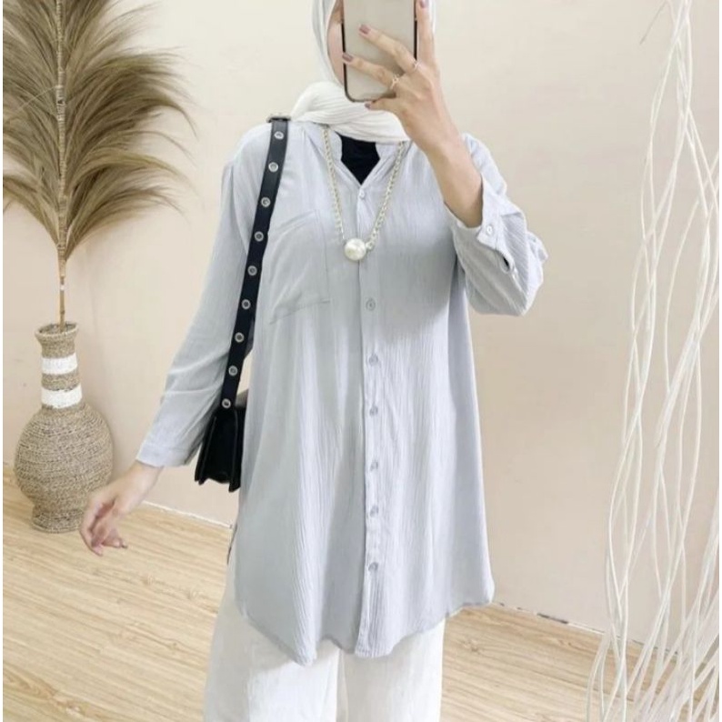 BLOUSE, TUNIK CRINCLE AIRFLOW