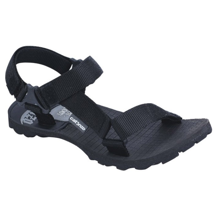 SANDAL GUNUNG PRIA OUTDOORS / SANDAL HIKKING WEBBING HITAM ORI CATENZO