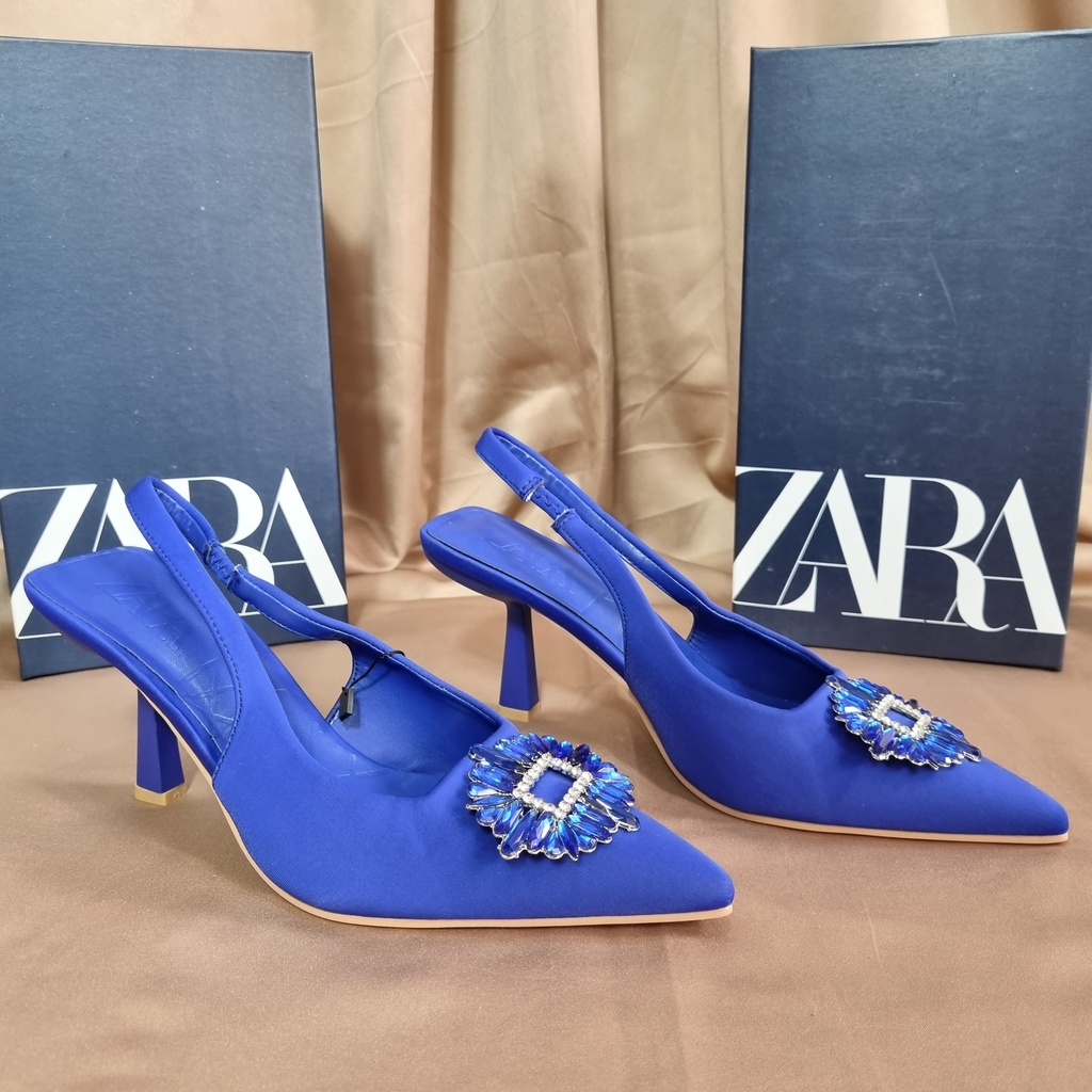 SEPATU ZR HEELS WANITA FUSCHIA SHIMMERY ( 7 CM )