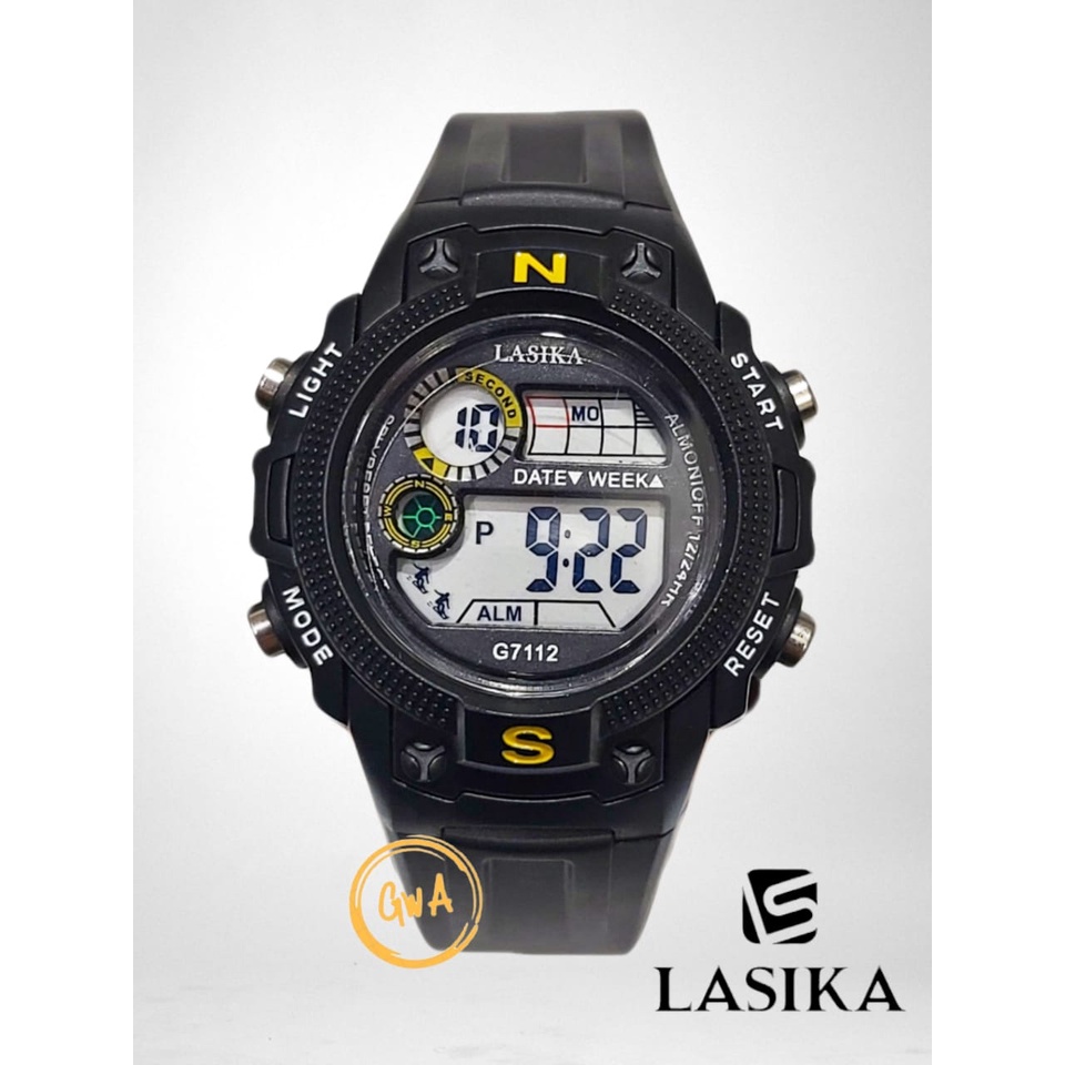 Jam Tangan Anak Lasika digital sport cewek cowok G7112 G7115 fashion water resistant/anti air