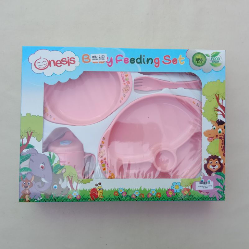 Tempat Makan Bayi Set OFS 2001 2101 2102 2103/Feeding Set Onesis BPA Free/Perlengkapan