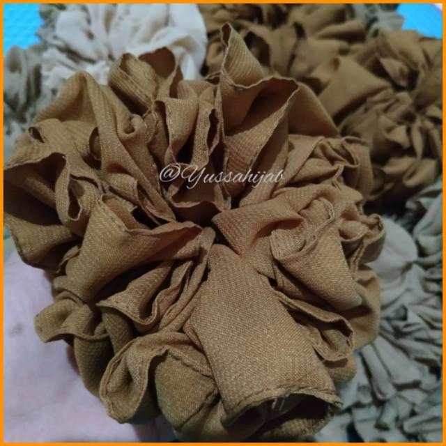 Scrunchie Cepol Hijab Ikat Rambut Cepol Sanggul Pollycotton Cepolan Rambut Scrunchie Hair