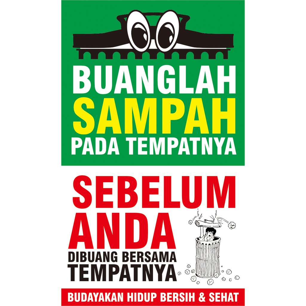 Jual Walldekor Hiasan Dinding Plus Bingkai Tema Jagalah Kebersihan Poster Buanglah Sampah Pada