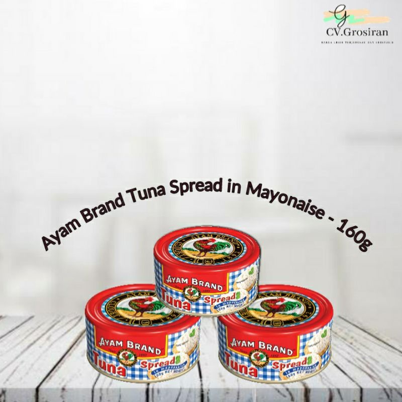 

Ikan Tuna Kaleng Spread In Mayonaise Ayam Brand - 160g