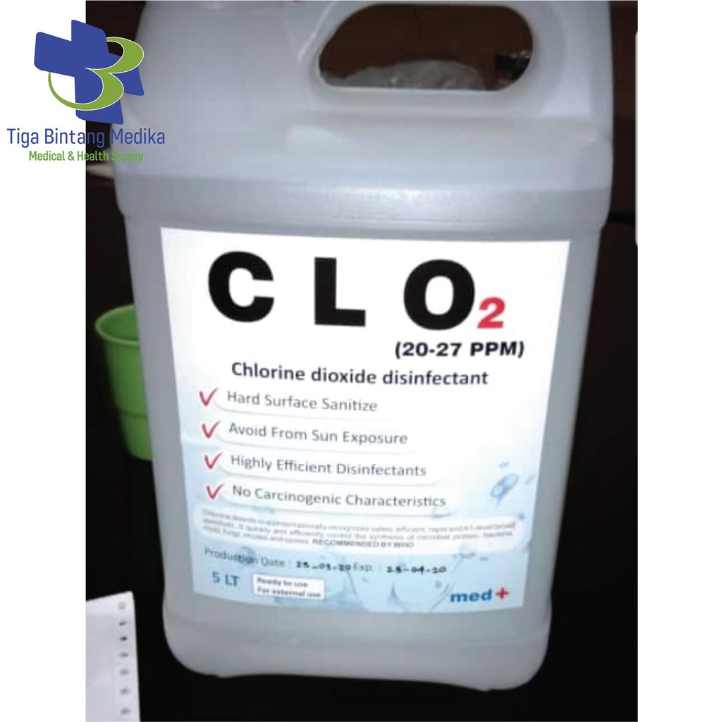Chlorine dioxide disinfectant CLO / Disinfektan 5 Liter