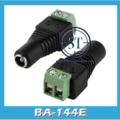 Cover DC Baut 2.1x5.5mm CCTV BA-144E Aka Jack DC Baut Female Socket Soket DC Sambungan jek Adaptor