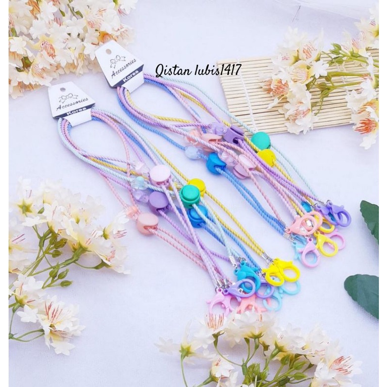 Strap tambang flower salju dan bening  beli 10 free 2