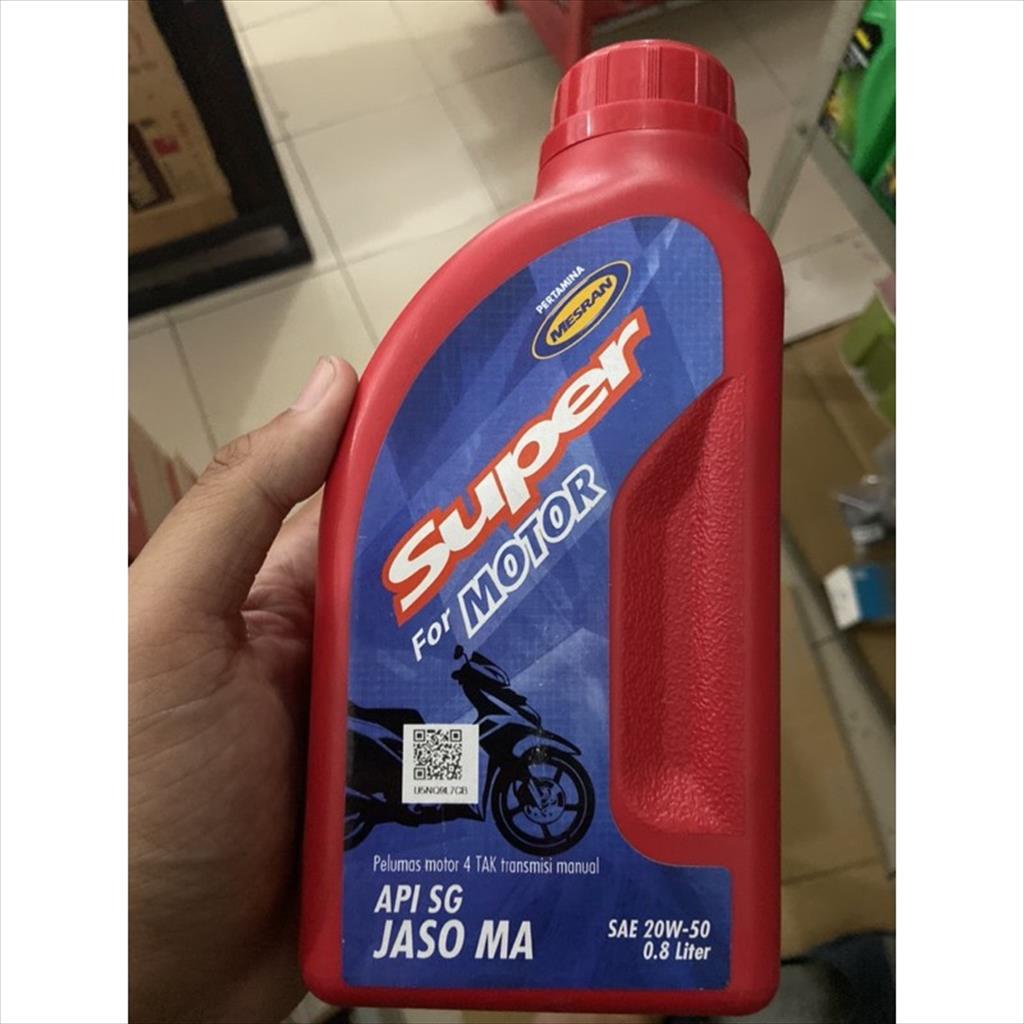 OLI MESIN MESRAN SUPER MOTOR 20W-50 OLI 4T PERTAMINA MESRAN SUPER MOTOR