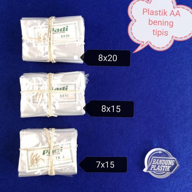 

>>>>>] Plastik AA 7x15 / 8x15 / 8x20 tipis bening GROSIR kiloan
