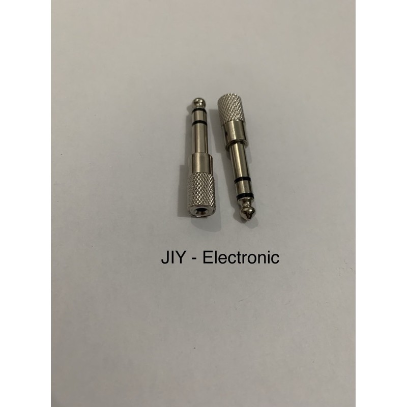 Jack Converter Kecil 3.5mm ke Mic Stereo 6.35mm / Konverter Kecil ke Besar Stereo