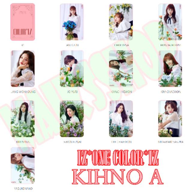 Iz*one Izone Color*iz Kihno Photocard Kpop