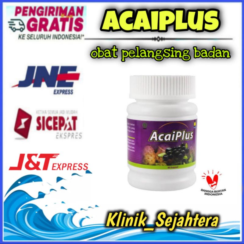 Acaiplus Acai Berry Pelangsing Nasa Tanpa Diet Original Herbal Alami