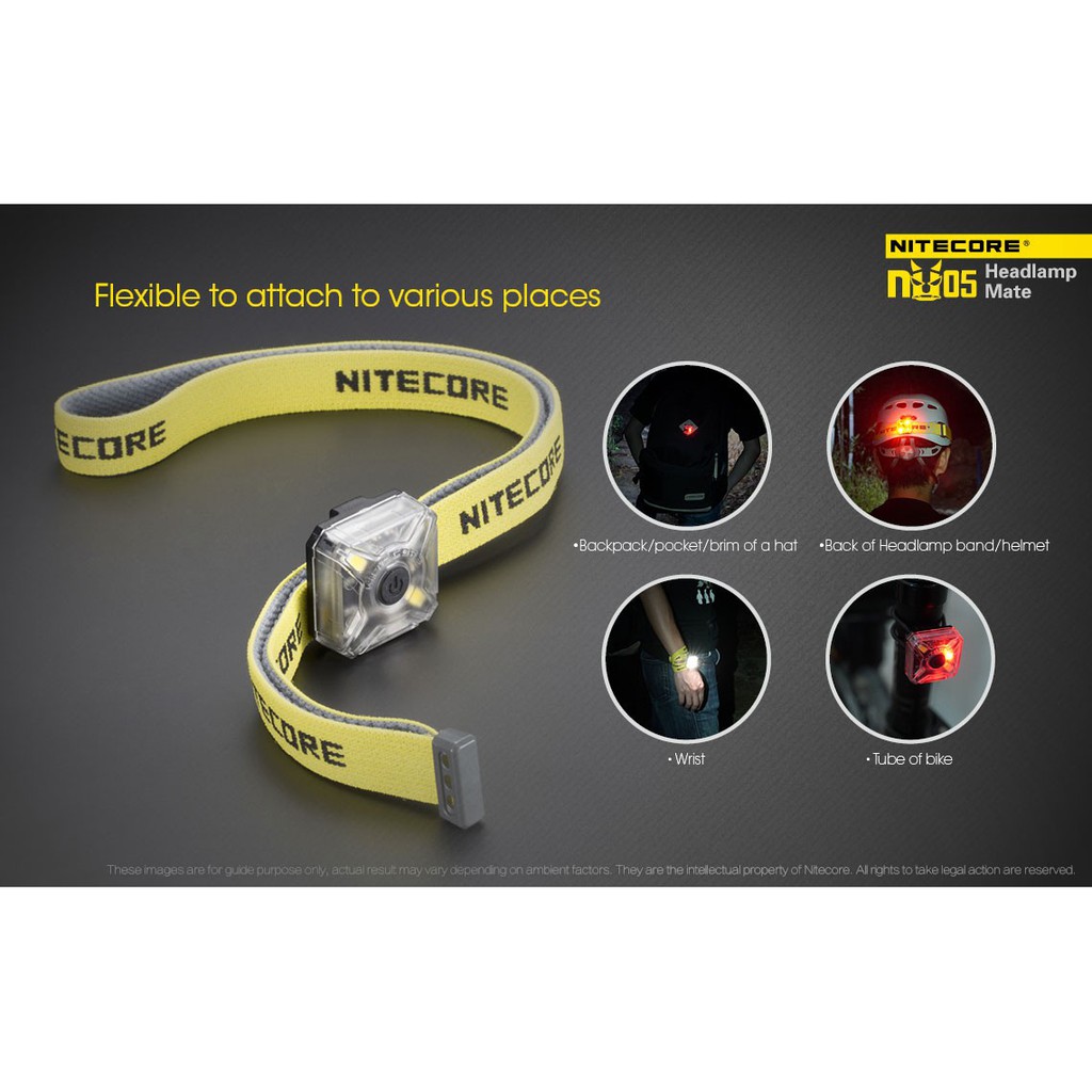 NITECORE NU05 KIT LIGHTWEIGHT 35 LUMENS | SENTER KEPALA SUPER TERANG SENTER KEPALA ANTI AIR SENTER K