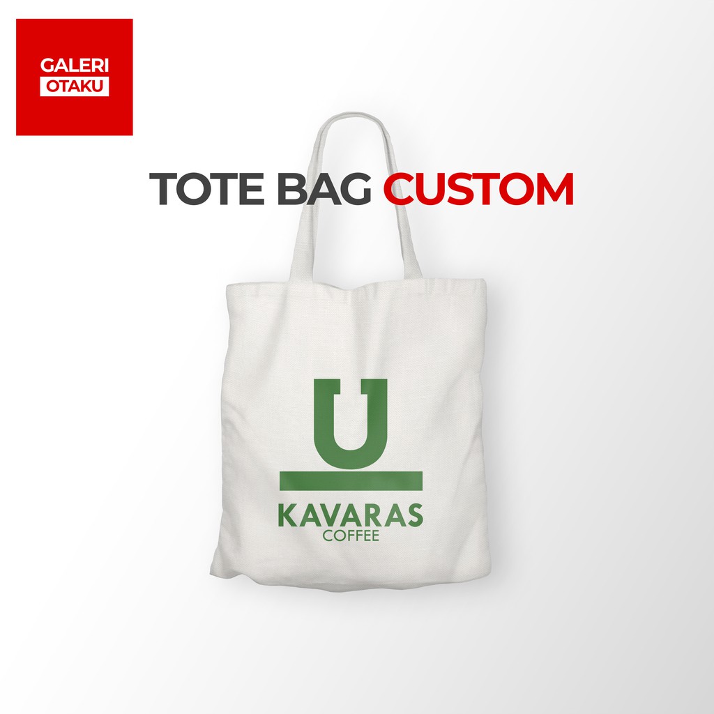 Galeri Otaku - Totebag Kanvas Custom Sublime - Totebag Resleting Kanvas Premium Grade A