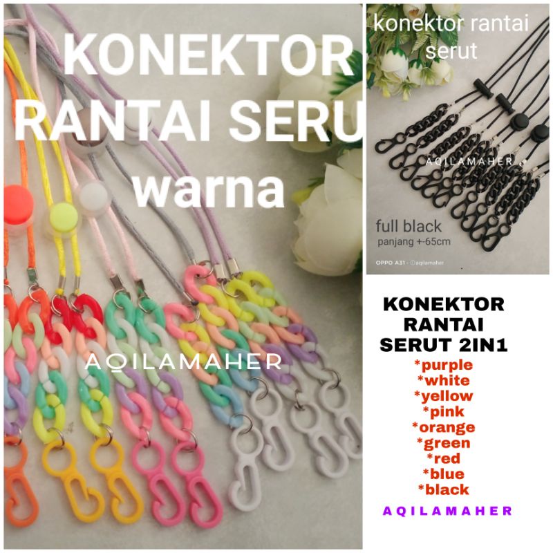 KONEKTOR RANTAI 2IN1 MASKER HIJAB