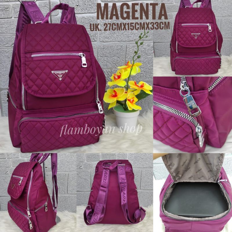 ORIGINAL Tas Ransel Chibao Laptop Wanita Import KOREA Tebal Anti Air Best Seller Terbaru