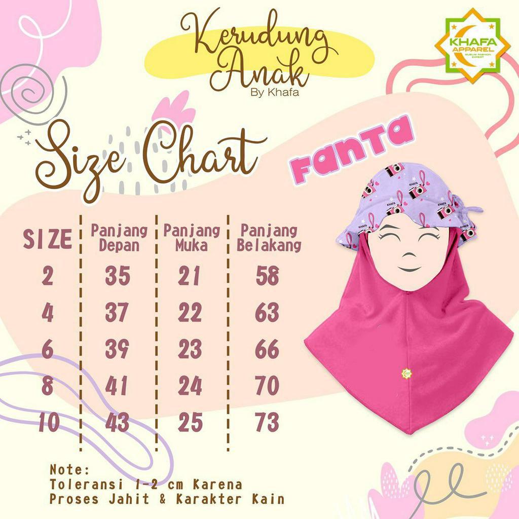 AfsheenaStore Sale Kerudung Anak by Khafa