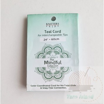 

knitter's pride mindful fixed cord teal 24 inch (60 cm)