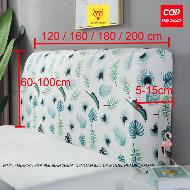 Sarung Sandaran Tempat Tidur Headboard Springbed Ukuran 120 x200 dan 200x200