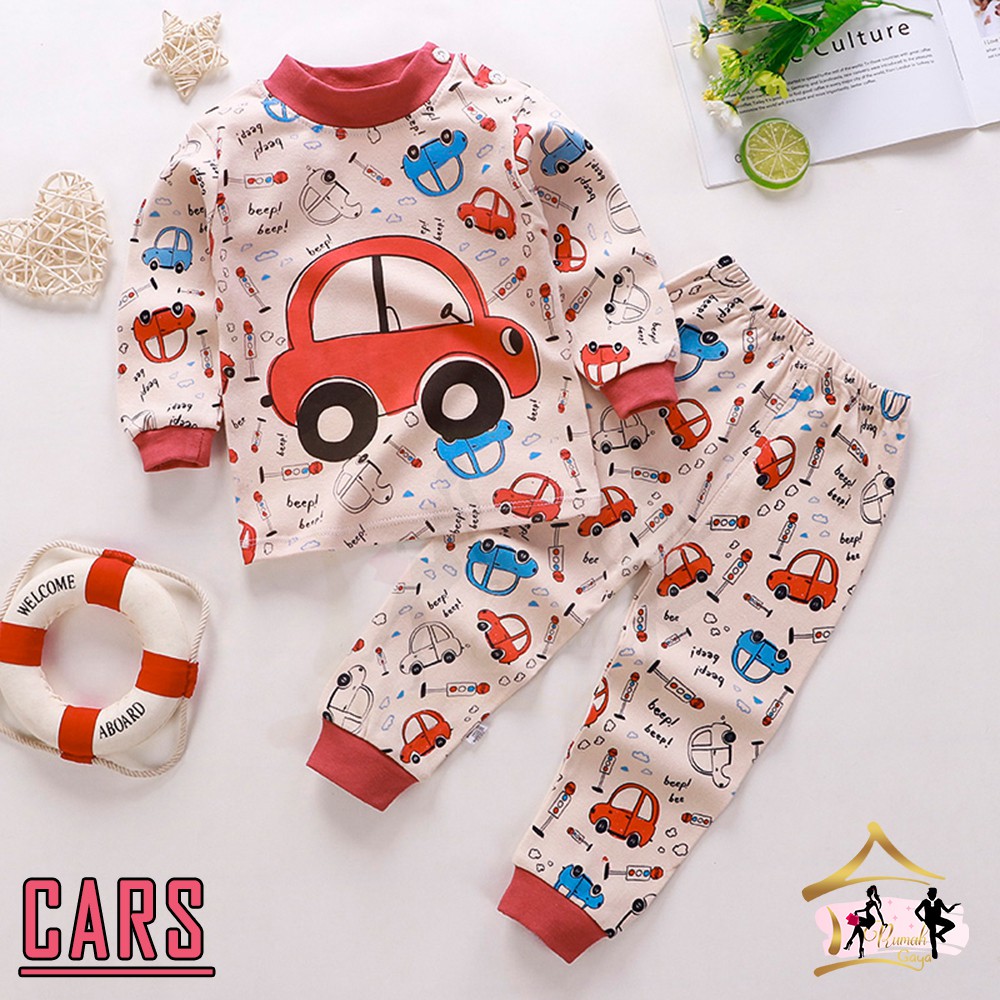 Setelan Baju Tidur Anak Usia 2 Tahun (Size M)- Sweater / Setelan Lengan Panjang Bahan Import