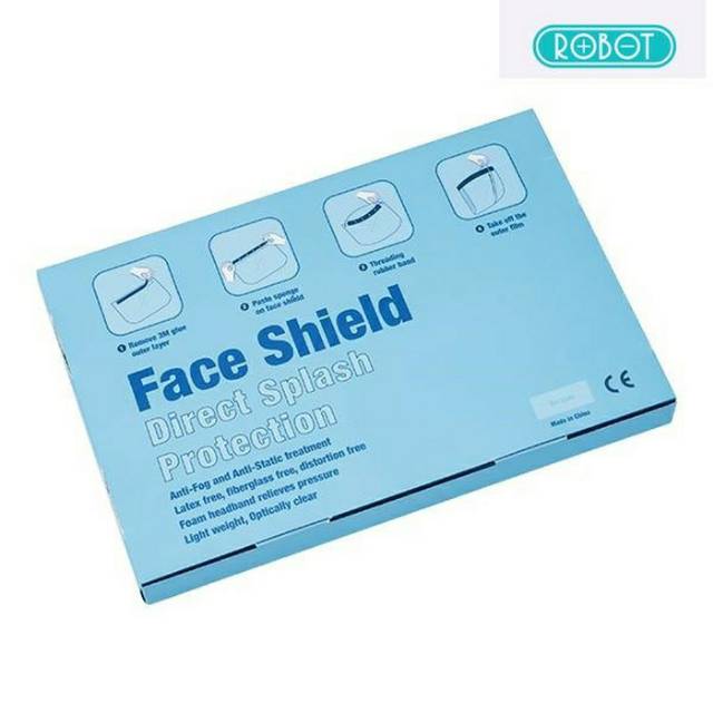 Robot MZ001 Face Shield isi 12 pcs