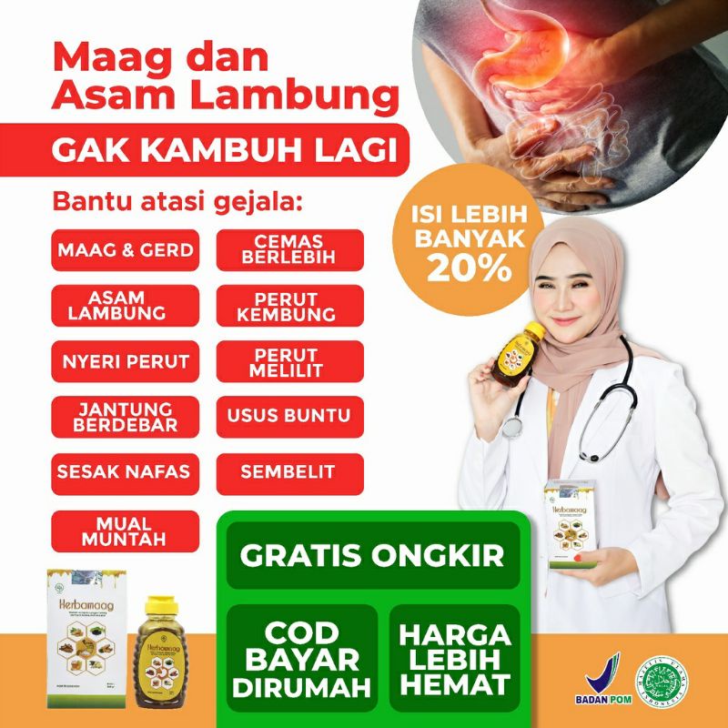 Obat Asam Lambung Dan Maag Ampuh 7x Lebih Efektif Atasi Masalah Asam Lambung, Maag, GERD