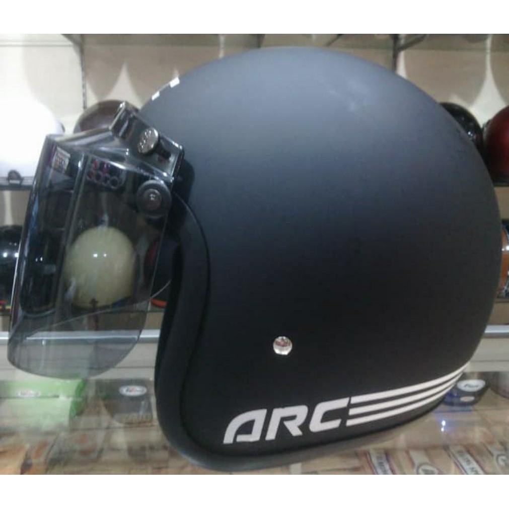 HELM ARC POLOS HITAM ORIGINAL