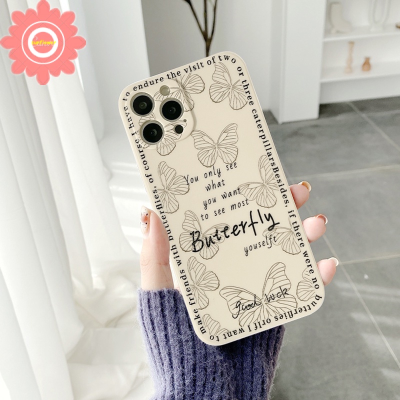 Butterfly Soft Case Motif Kupu-Kupu Untuk Vivo Y31 2021 Y20 Y20s Y12 Y15S Y15A Y21 Y33S Y20s G Y17 Y15 Y51A Y30 Y91C Y91 Y93 Y95 Y12S