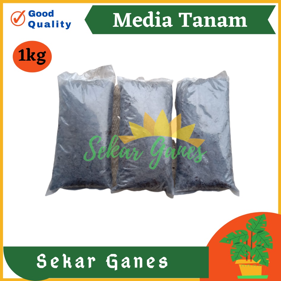 TERMURAH MEDIA tanam organik tanah subur siap pakai repack 1 kg - KILOAN promo