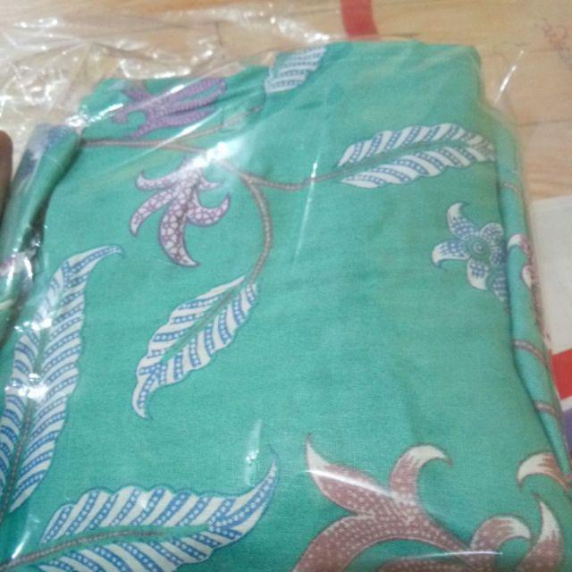 Blouse Batik Blus Batik Bahan Katun Warna Hijau