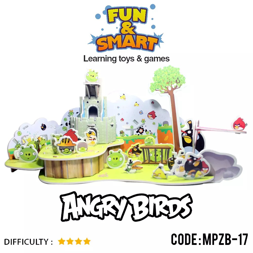 Mainan Anak- Puzzle Super 3D- Angry Birds- MPZB 17