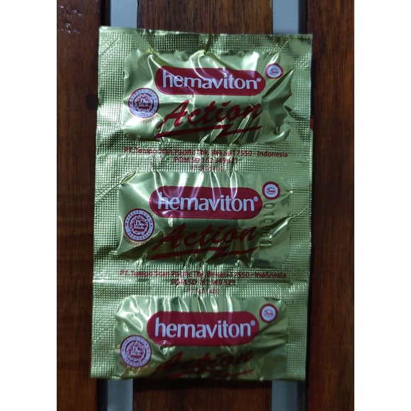 Hemaviton Action isi 5 Kapsul / Vitamin Penambah Tenaga / Kesegaran Tubuh