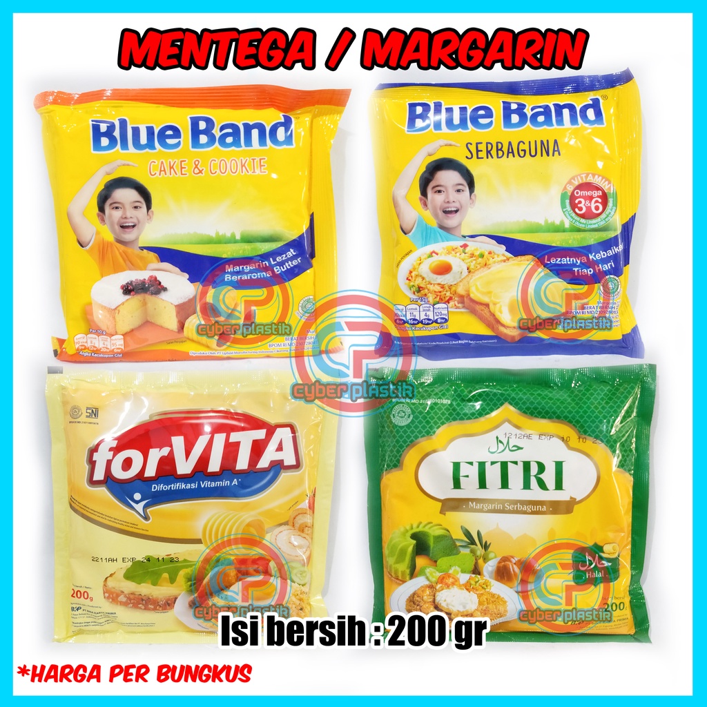 

Mentega Margarin Kemasan 200 gr