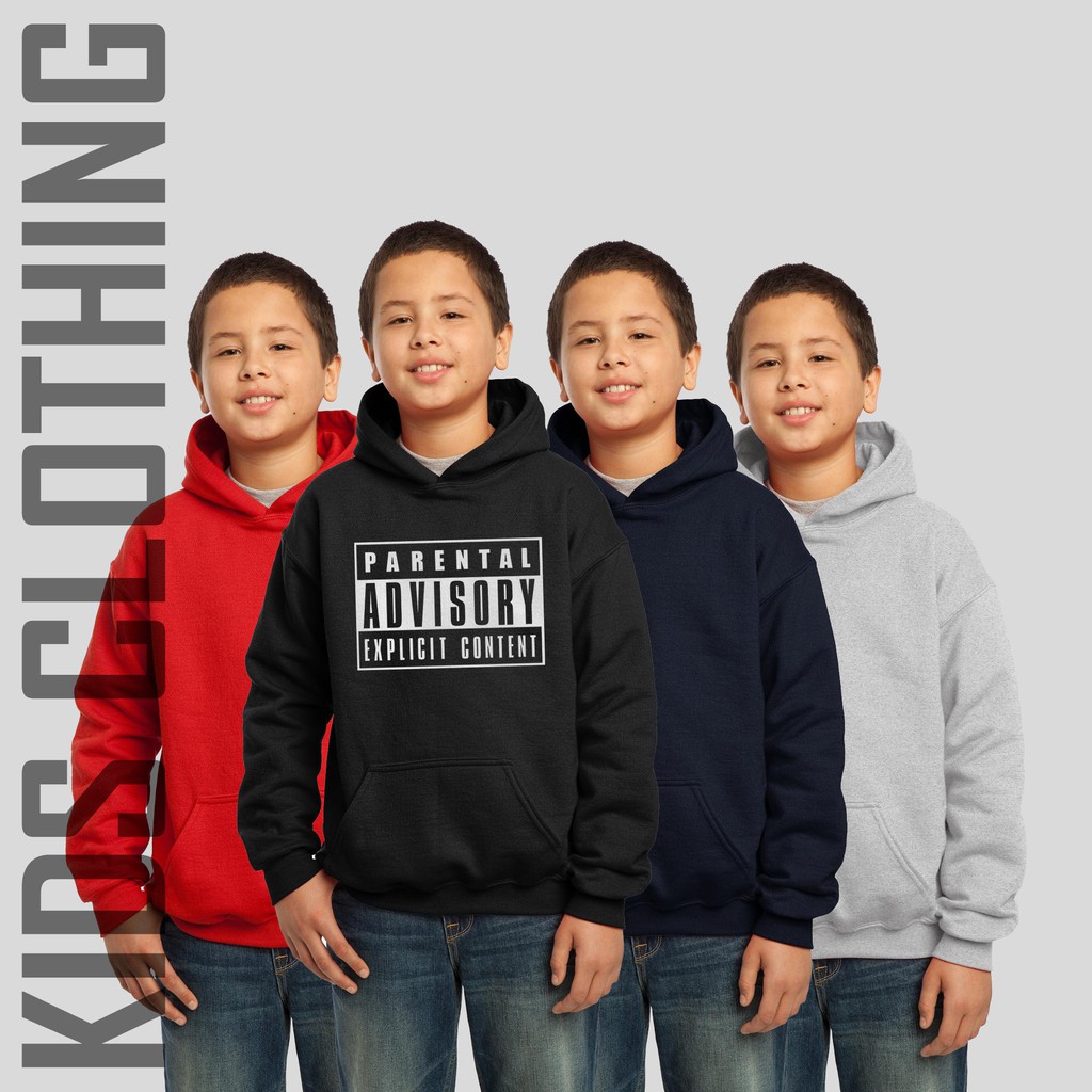 JAKET SWEATER ZIPPER ANAK PARENTAL ADVISORY